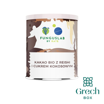 Kakao wzbogacone ekstraktem z Reishi z cukrem kokosowym