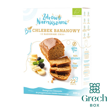 CHLEBEK BANANOWY z nasionami chia BIO