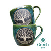 Kubek ceramiczny handmade z motywem drzewa