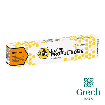 Czopki propolisowe z rokitnikiem 12 szt.