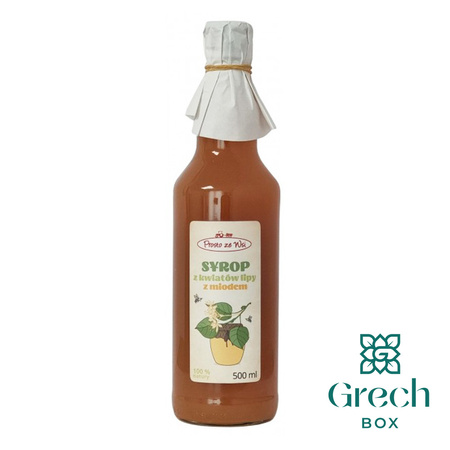 Syrop z kwiatów lipy z miodem