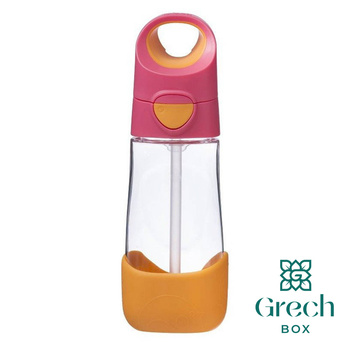 Butelka na wodę ze słomką 600ml Strawberry Shake