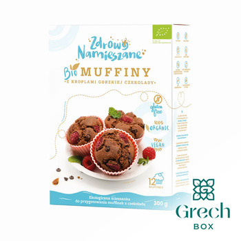 MUFFINY z kroplami gorzkiej czekolady BIO